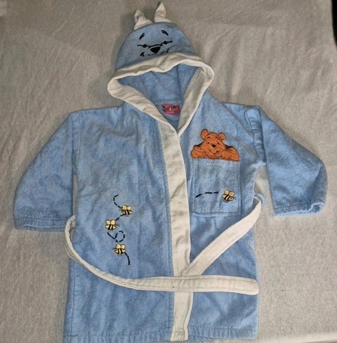 Bademantel winnie pooh blau - bademantel,